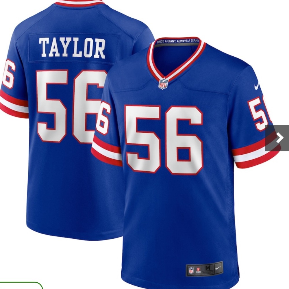 New York Giants Lawrence Taylor Nike Royal Classic Retired Player Game Jersey